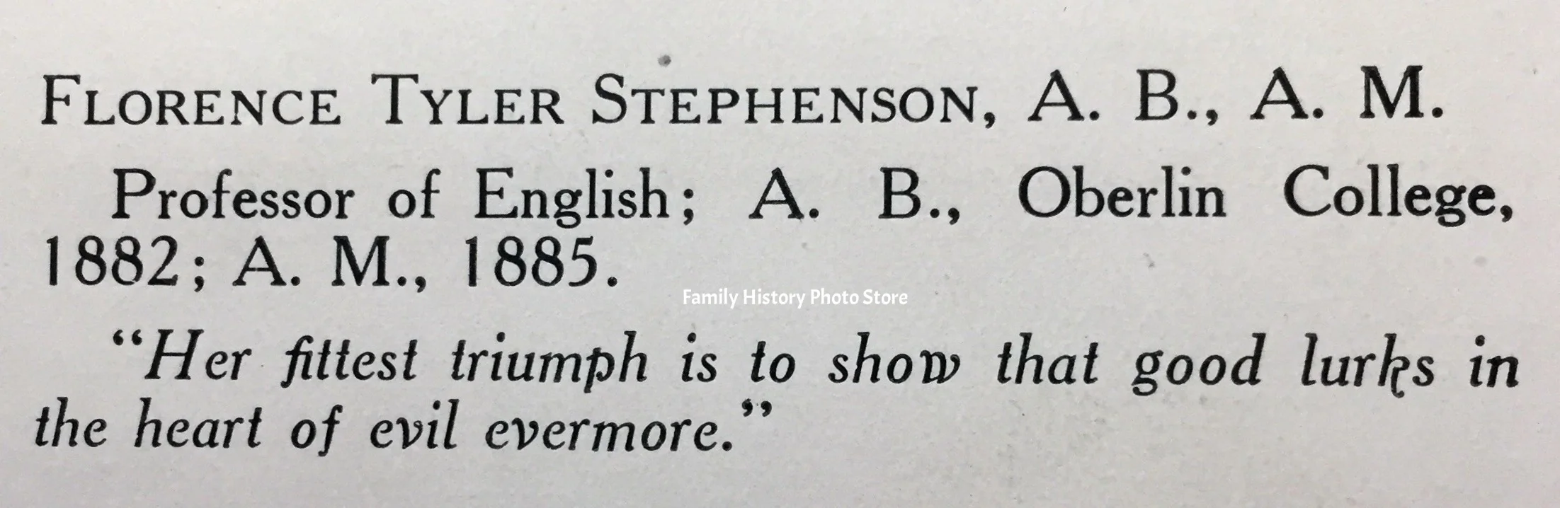 Florence Helen (Tyler) Stephenson