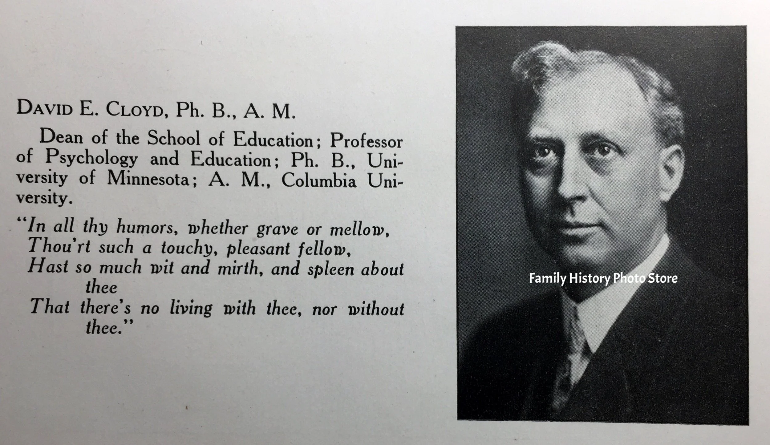 David Excellmus Cloyd, Dr