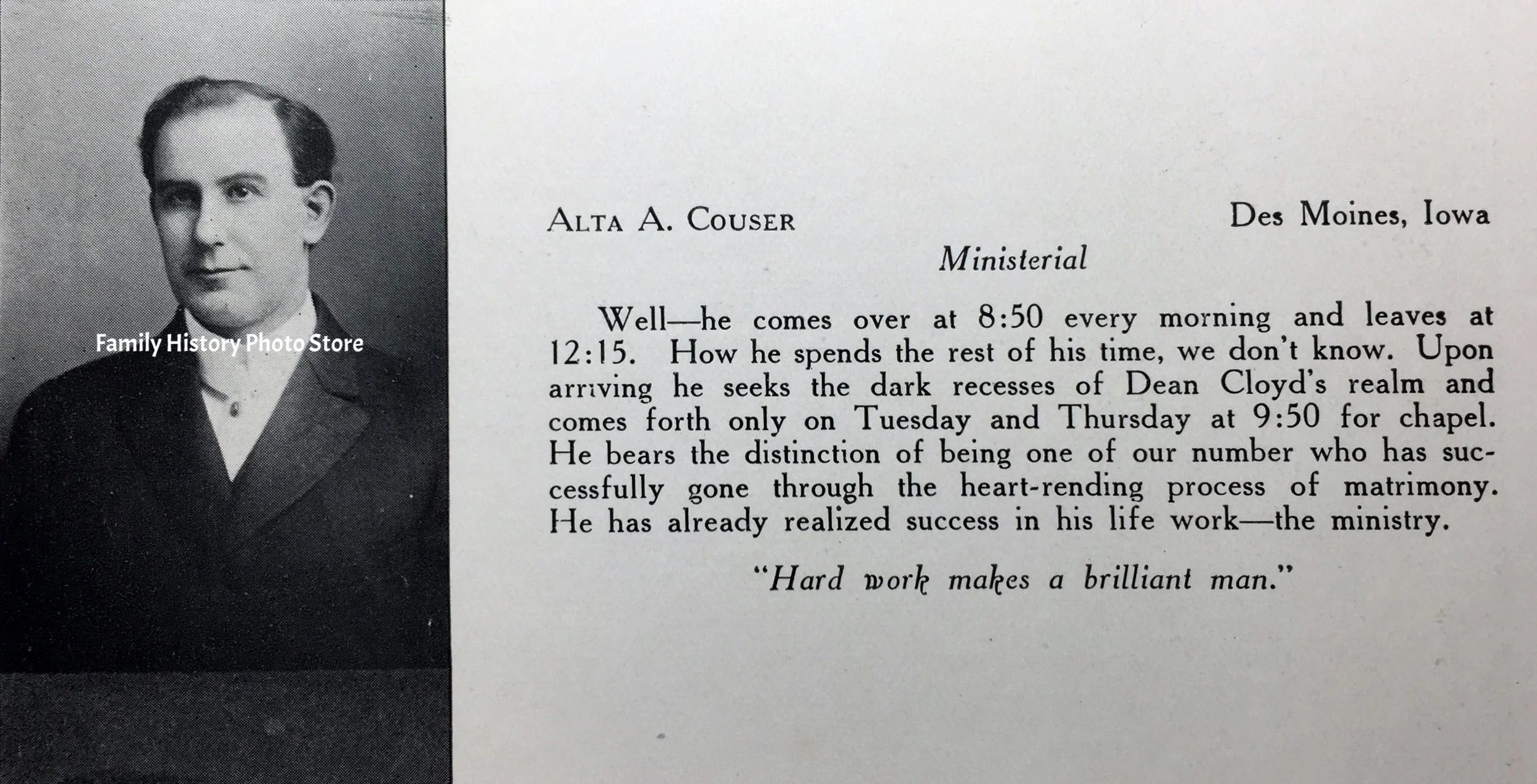 Alta Aaron Couser, Rev