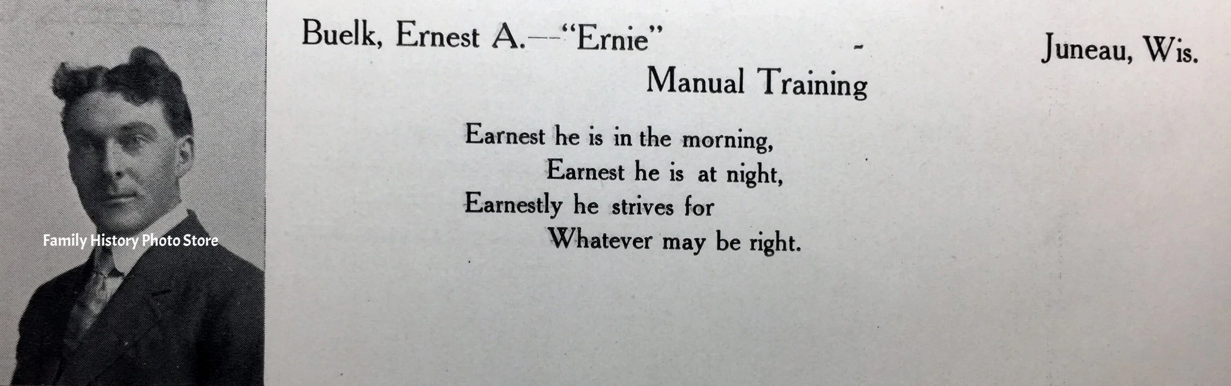 Ernest Albert 'Ernie' Buelk