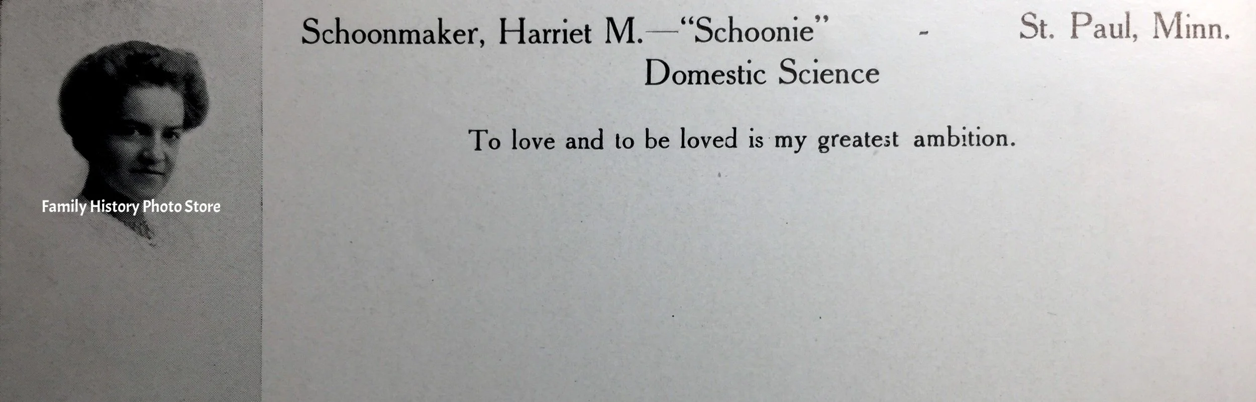 Harriet M Schoonmaker