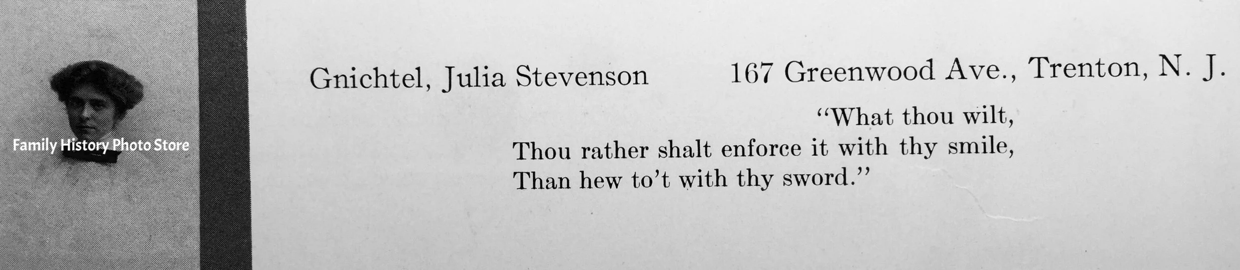 Julia Stevenson (Gnichtel) Hammitt