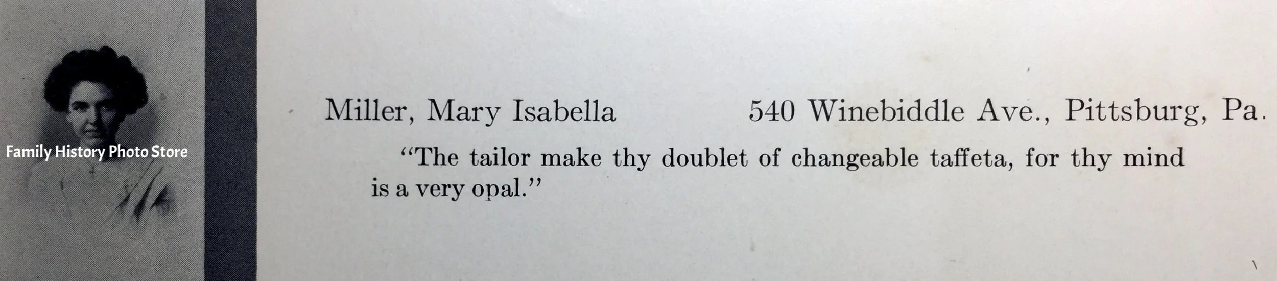 Mary Isabella (Miller) Westlake