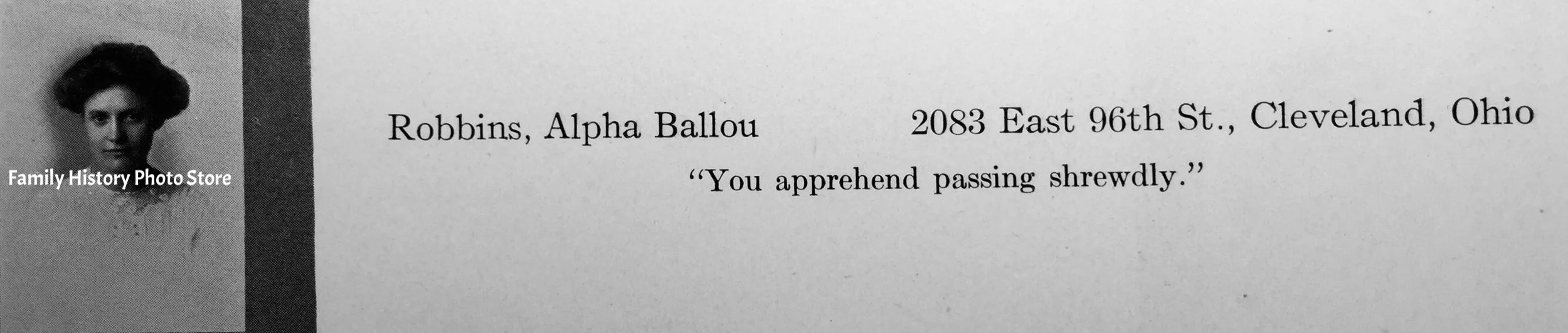 Alpha Ballou (Robbins) Gehr