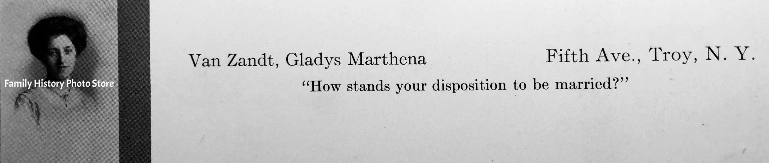 Gladys Marthena (Van Zandt) Meredith
