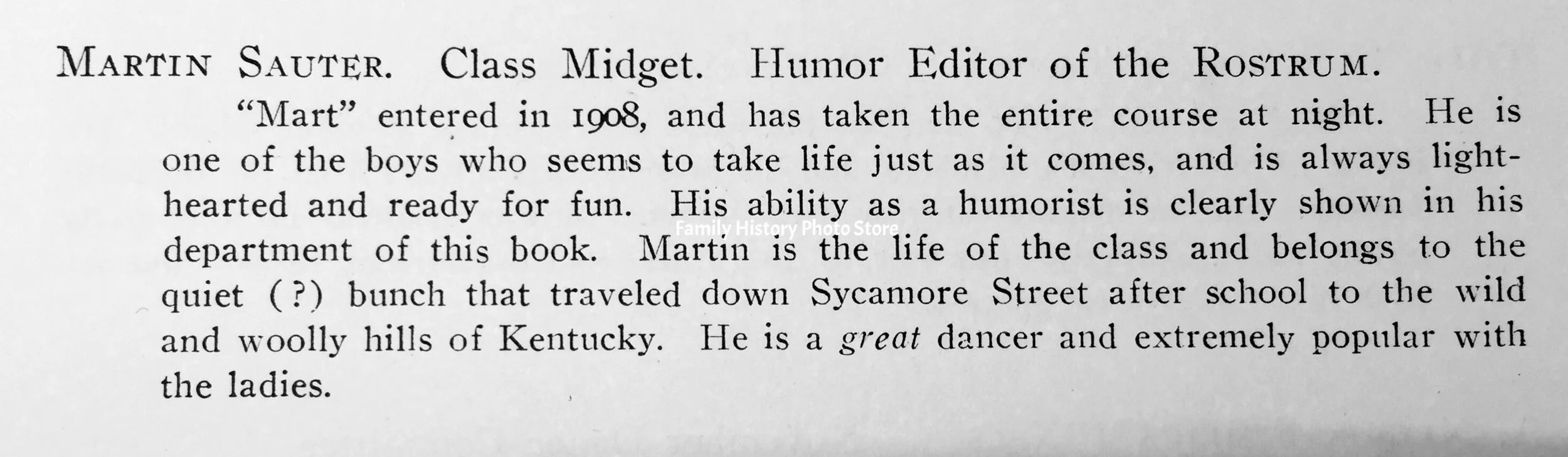 Martin John Sauter, Dr