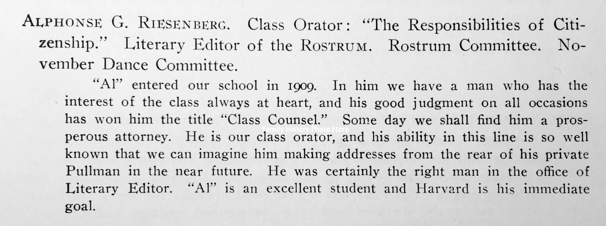 Alphonse G Riesenberg