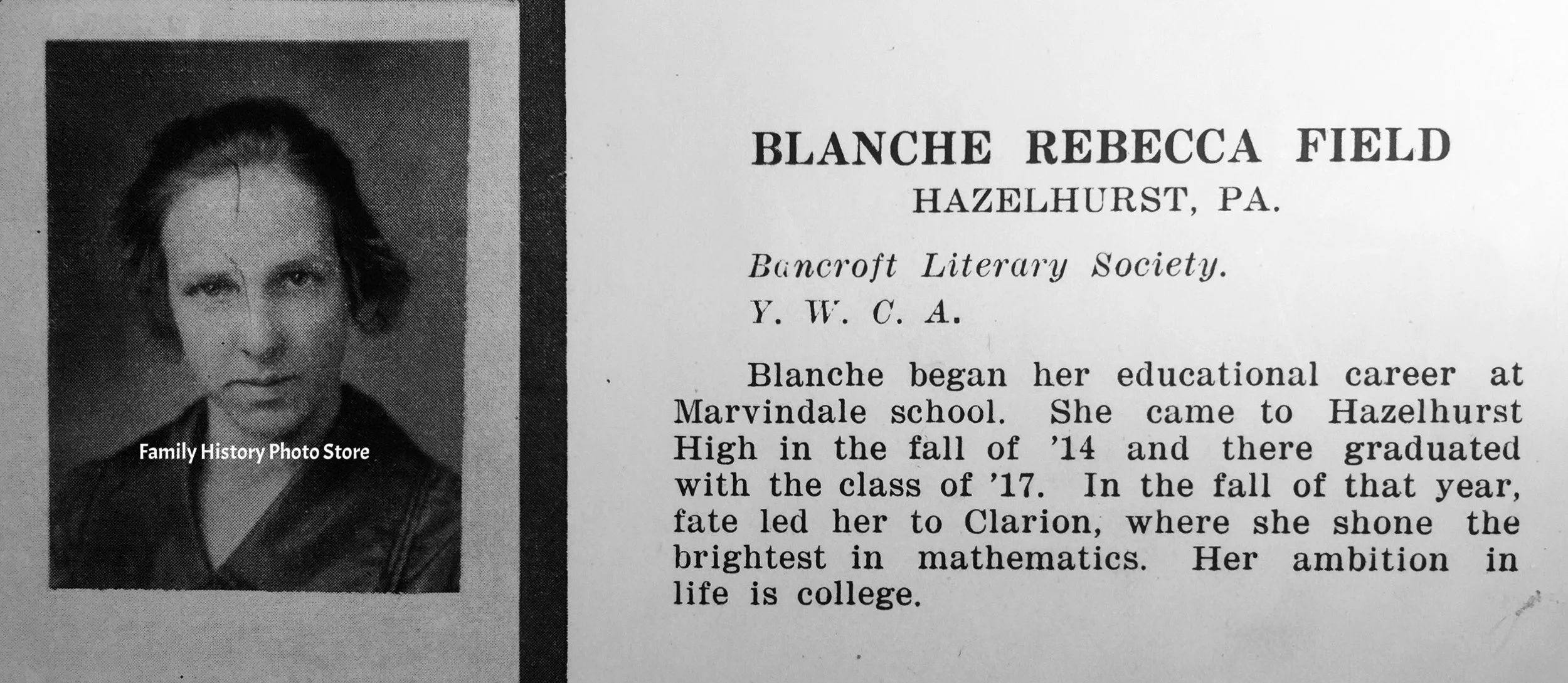 Blanche Rebecca (Field) Brock