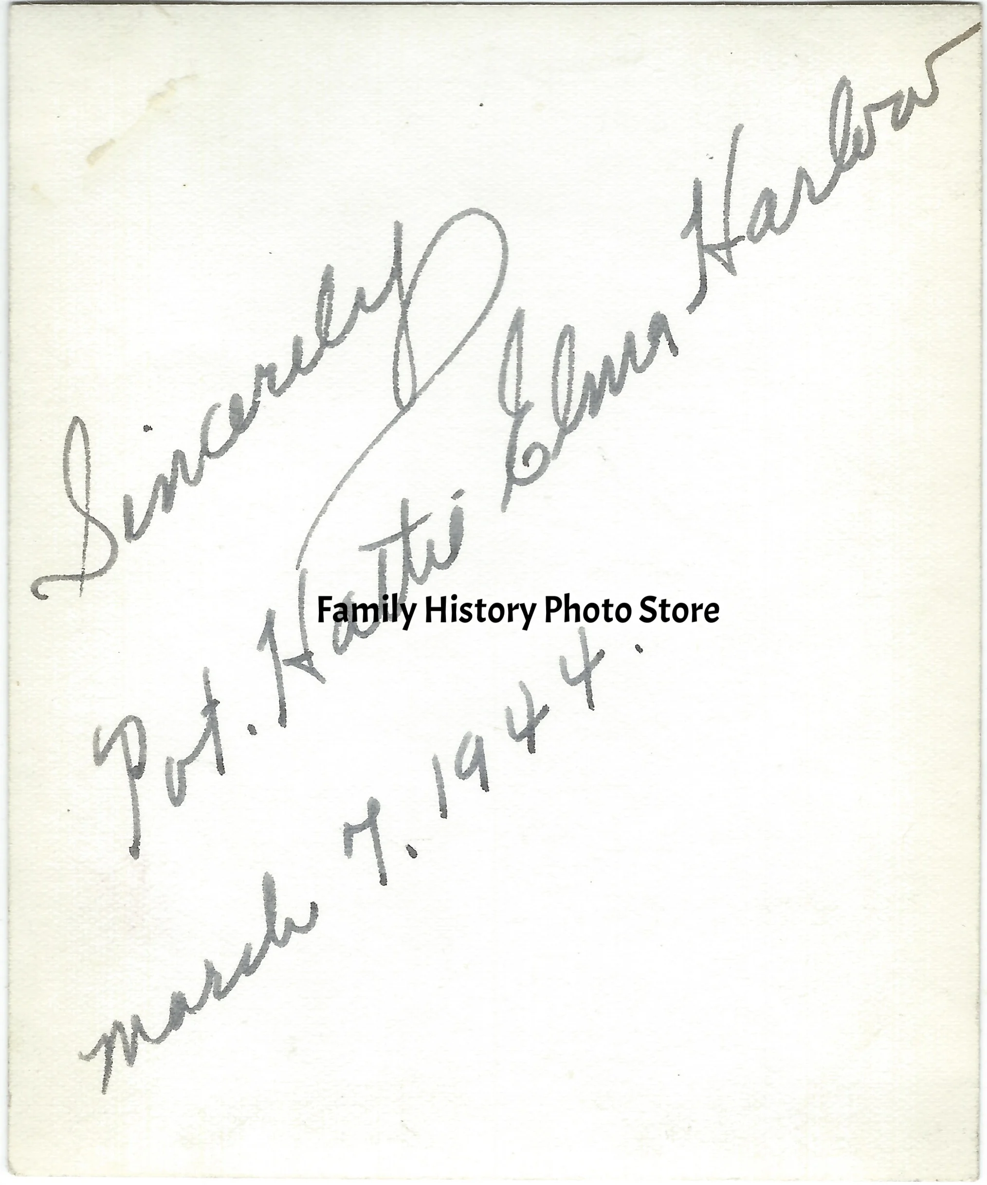 Hattie Elma (Williams) Harlow, S Sgt