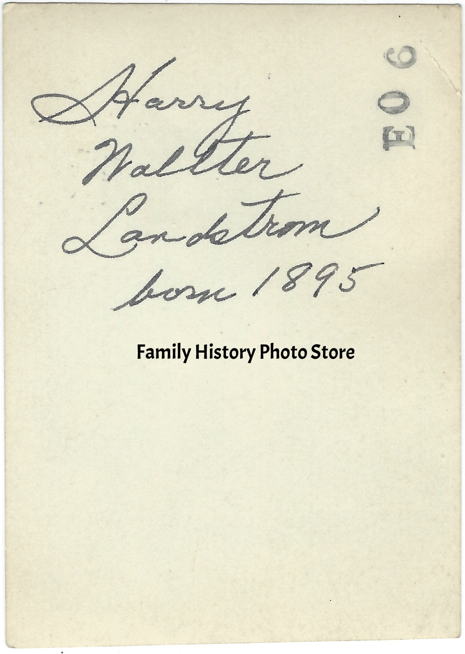 Harry Walter Landstrom