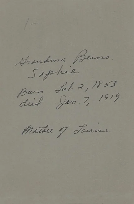 Sophia Berns (or Burns)