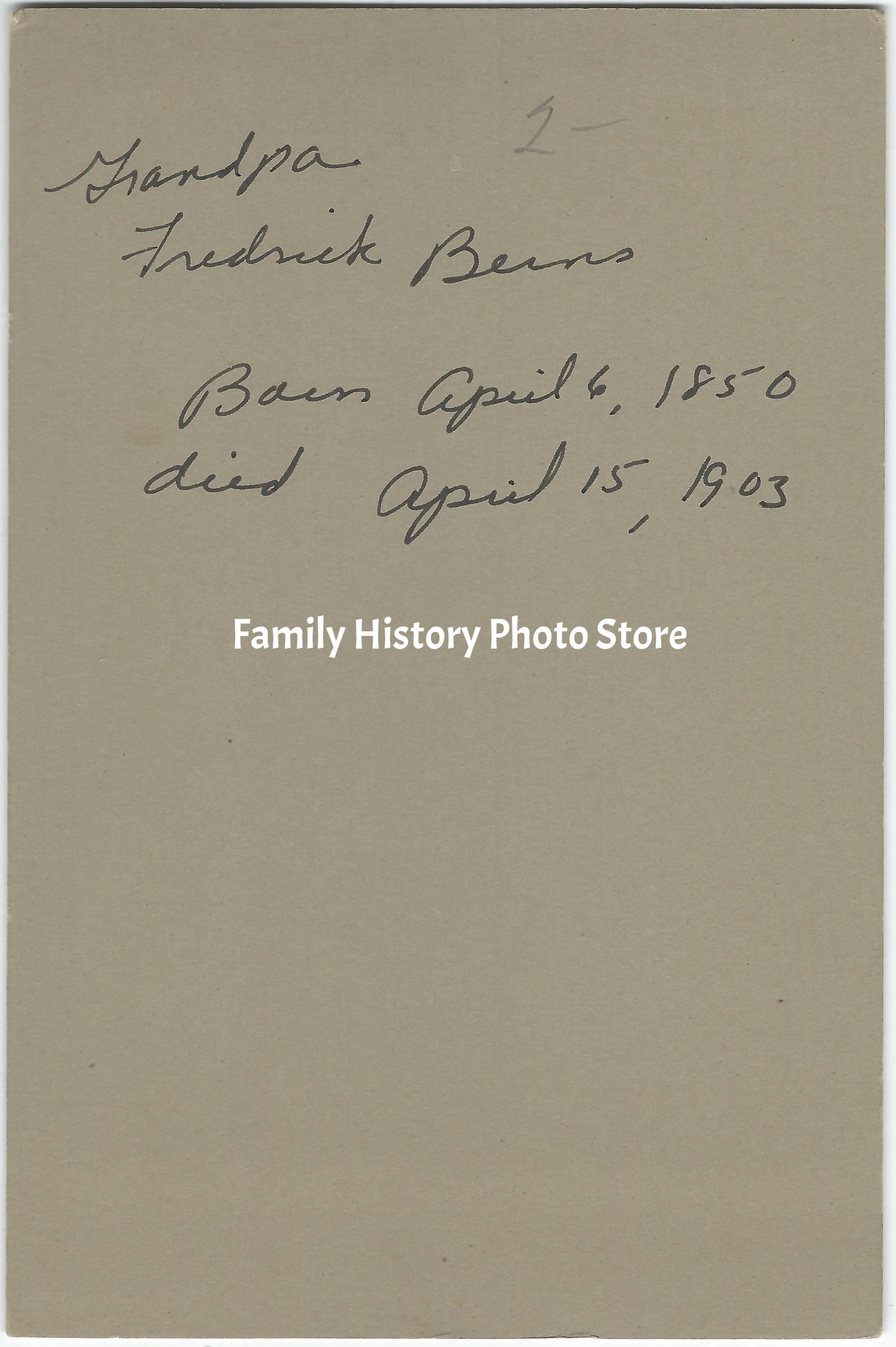 Frederick C Berns (or Burns)