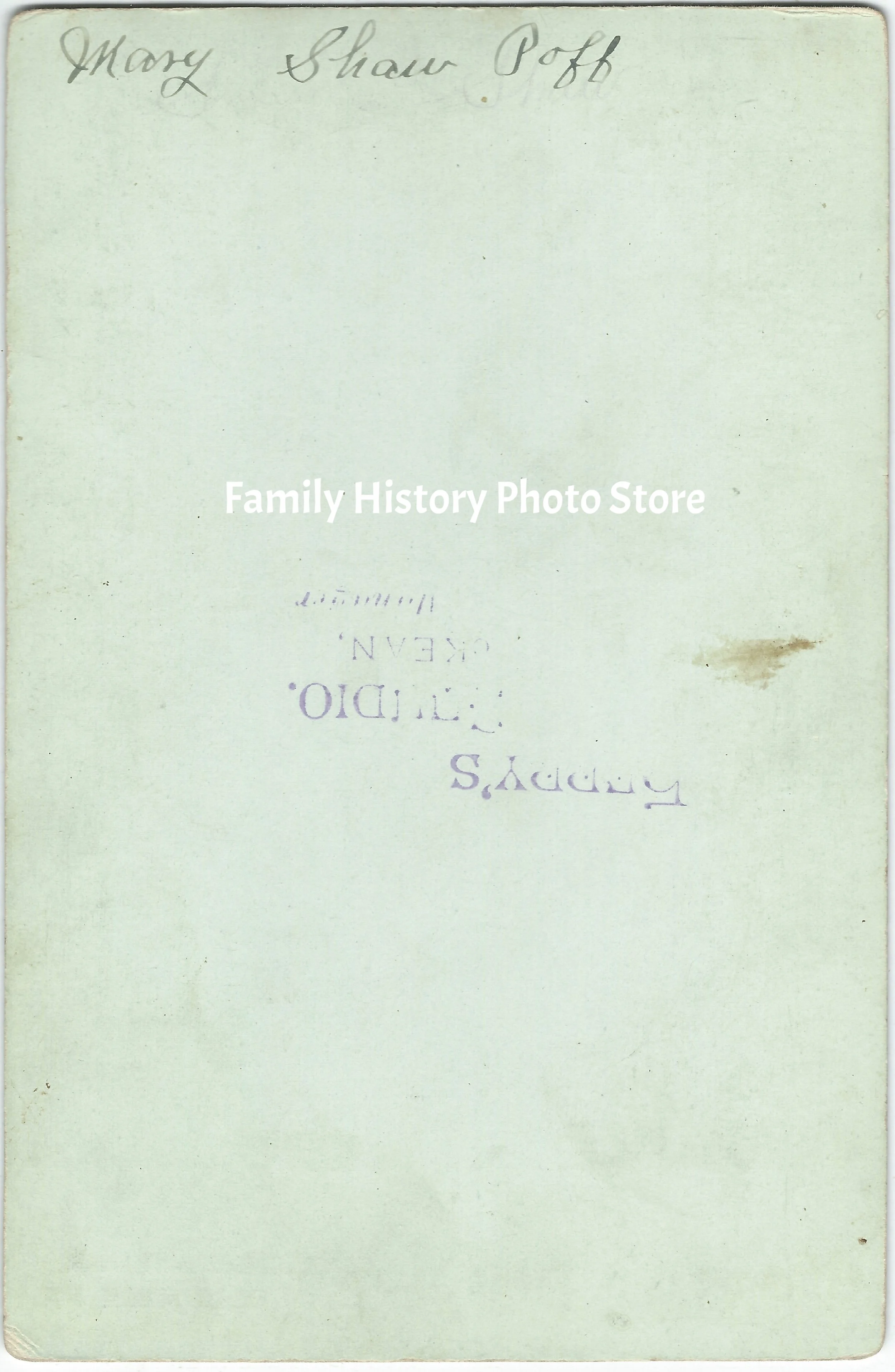 Mary Sarah Elizabeth (Shaw) Poff