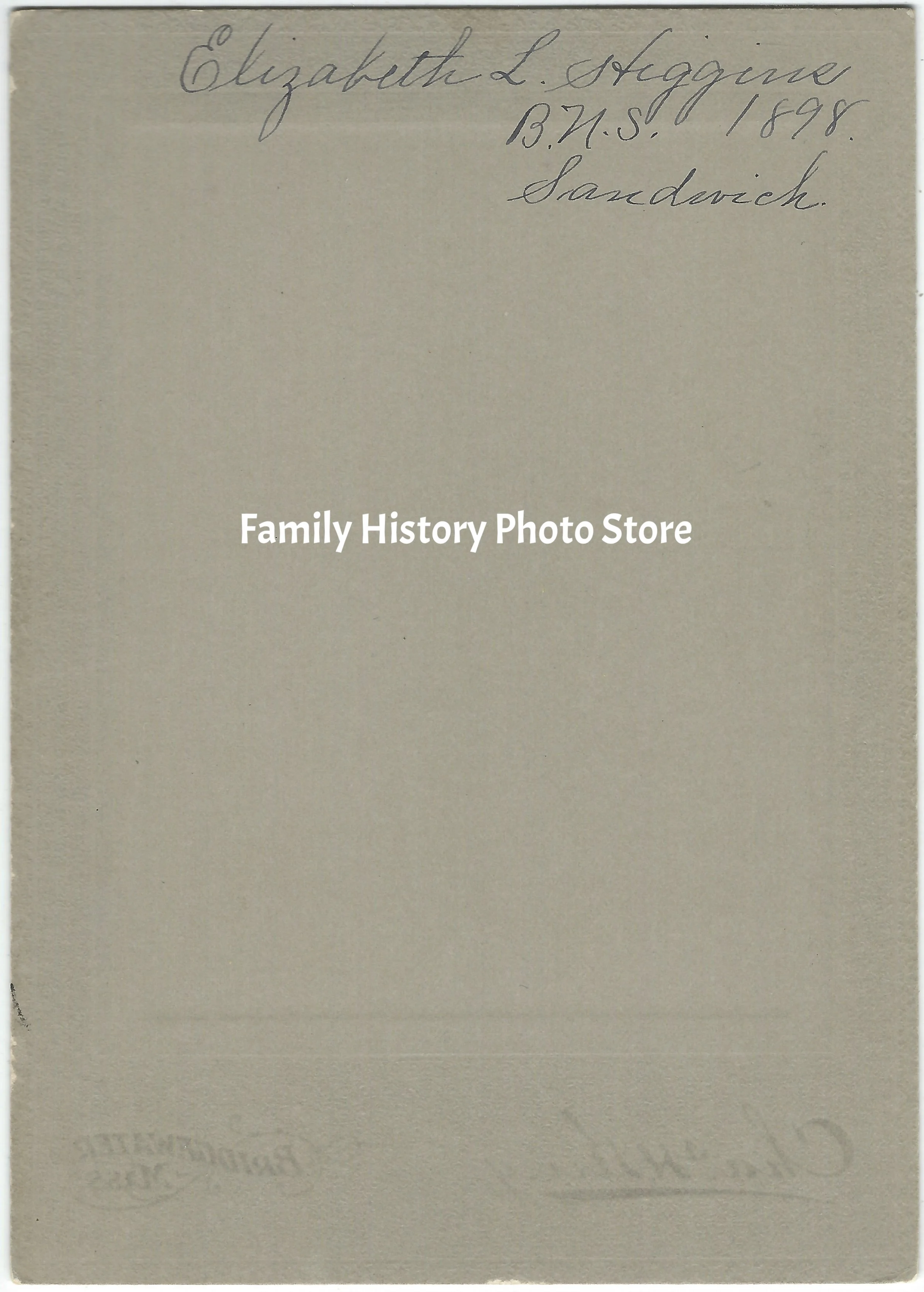 Elizabeth Lothrop (Higgins) Burbank