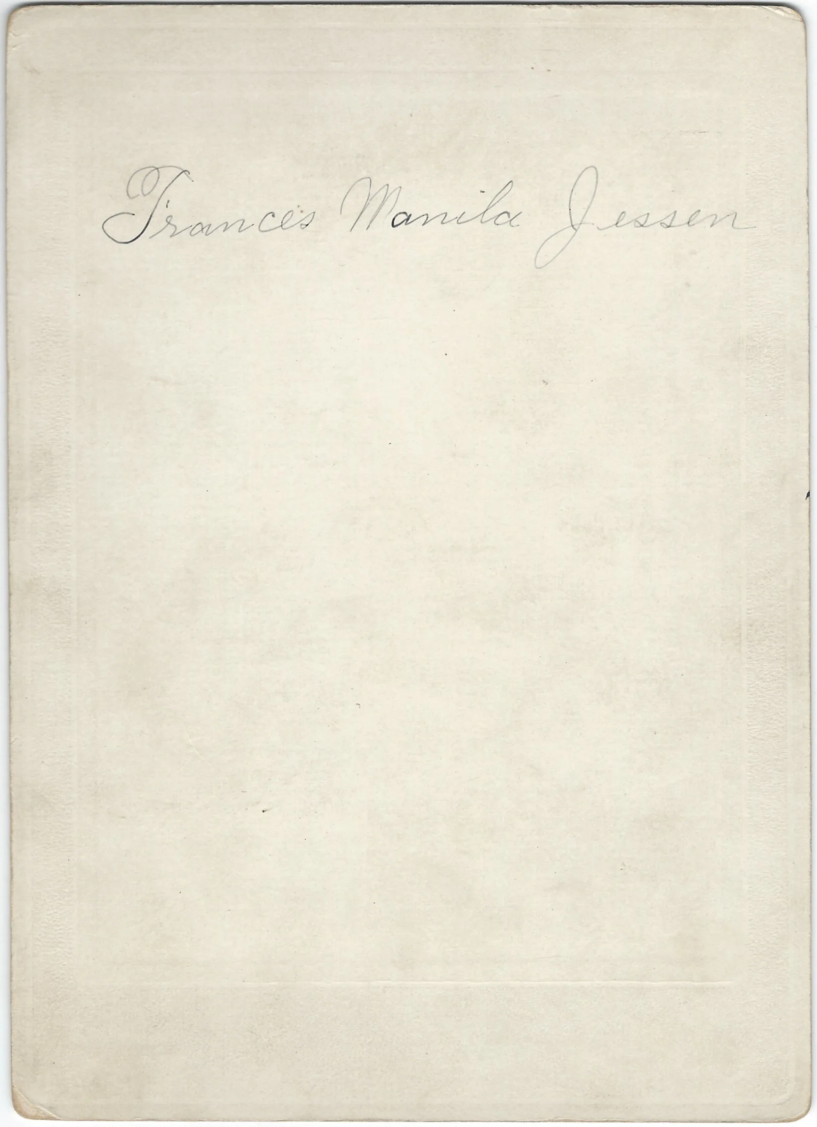 Frances Manila (Jessen) Tenney