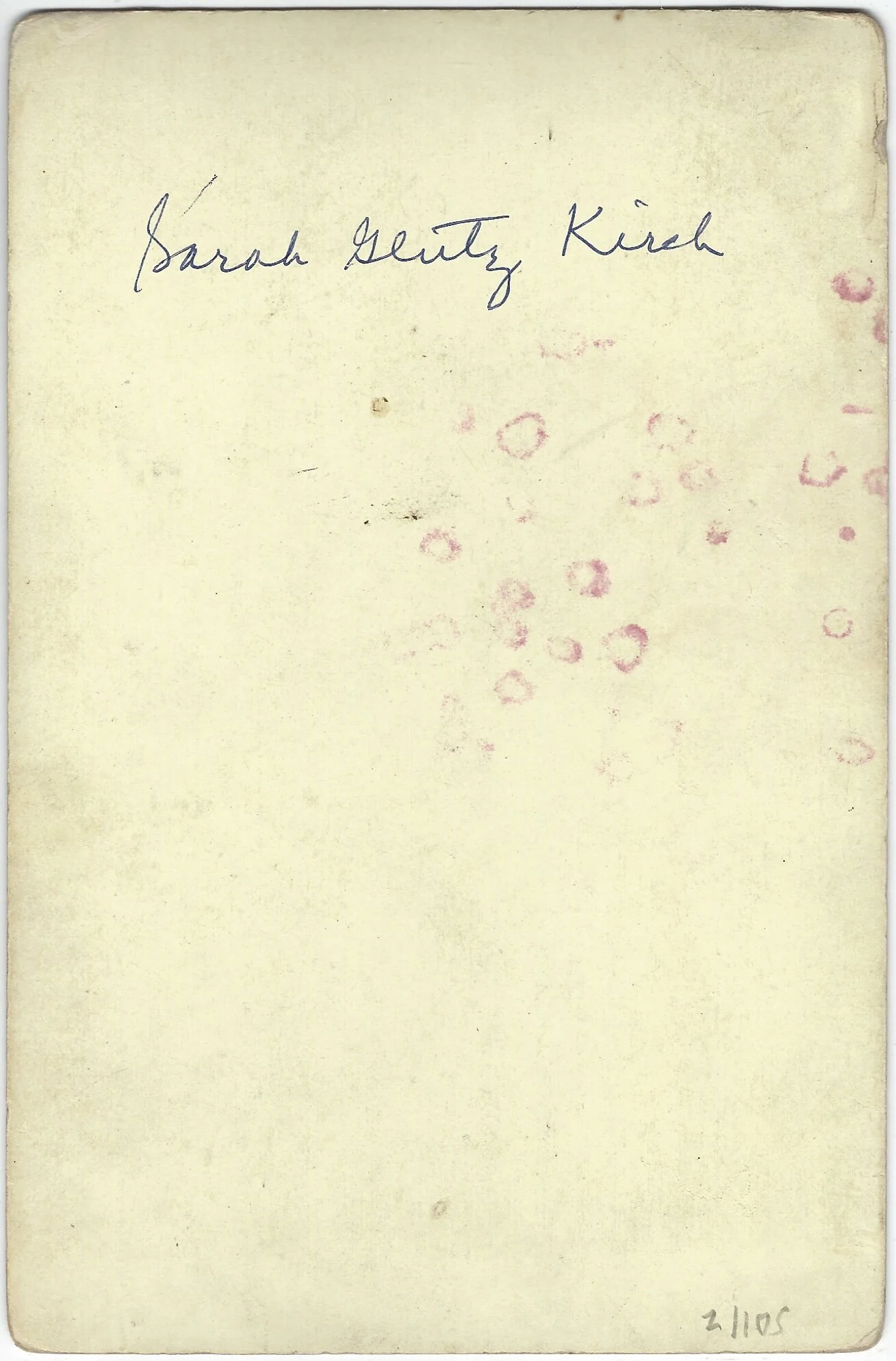 Sarah L (Glutz) Kirch