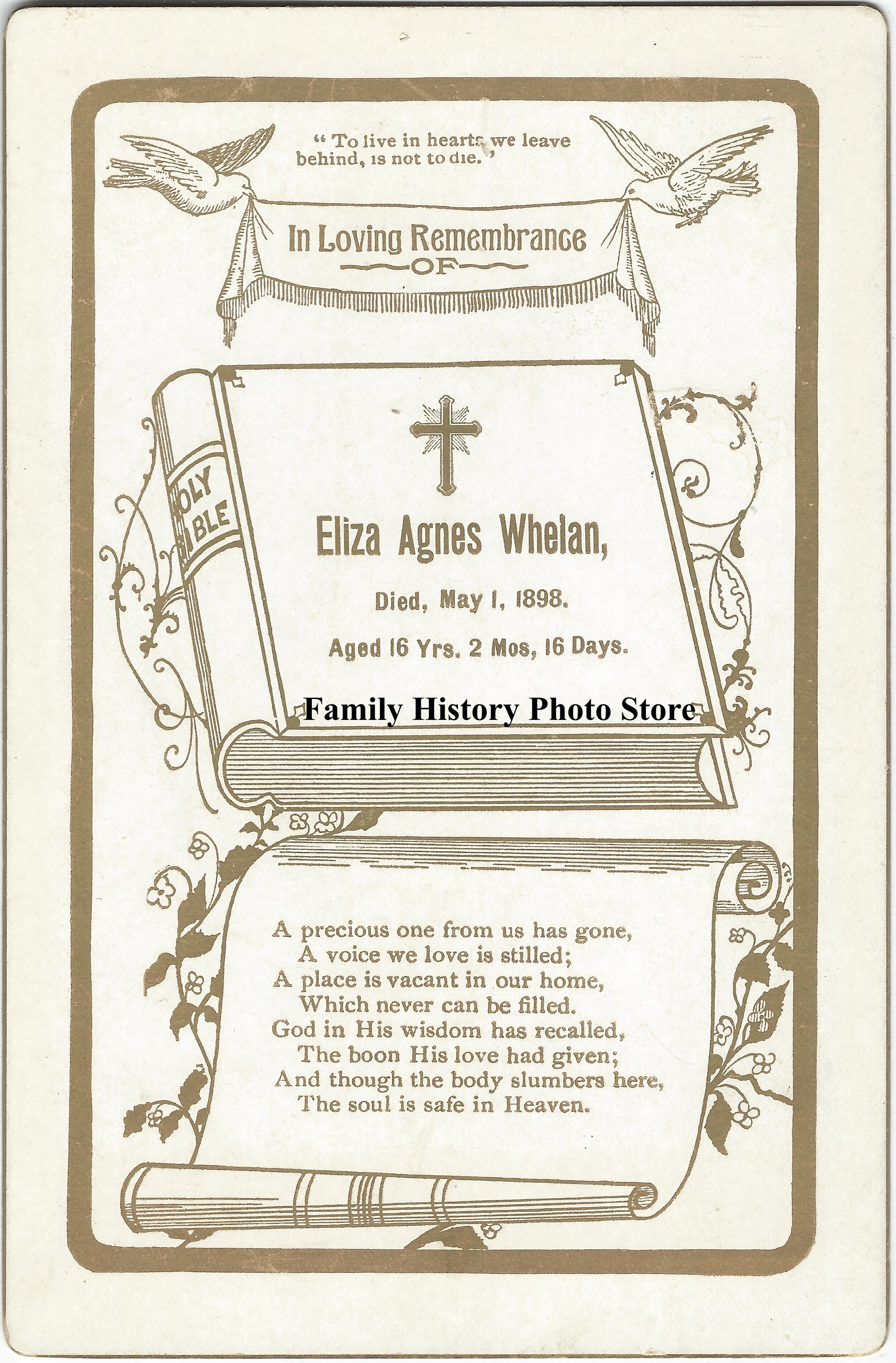 Eliza Agnes Whelan (or Whalen)