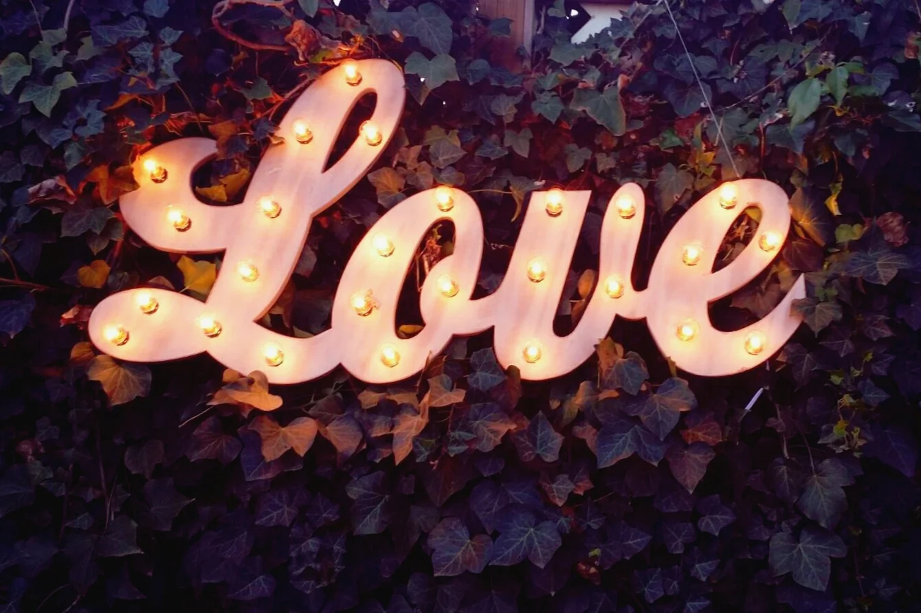 Large Light Up "LOVE" Sign