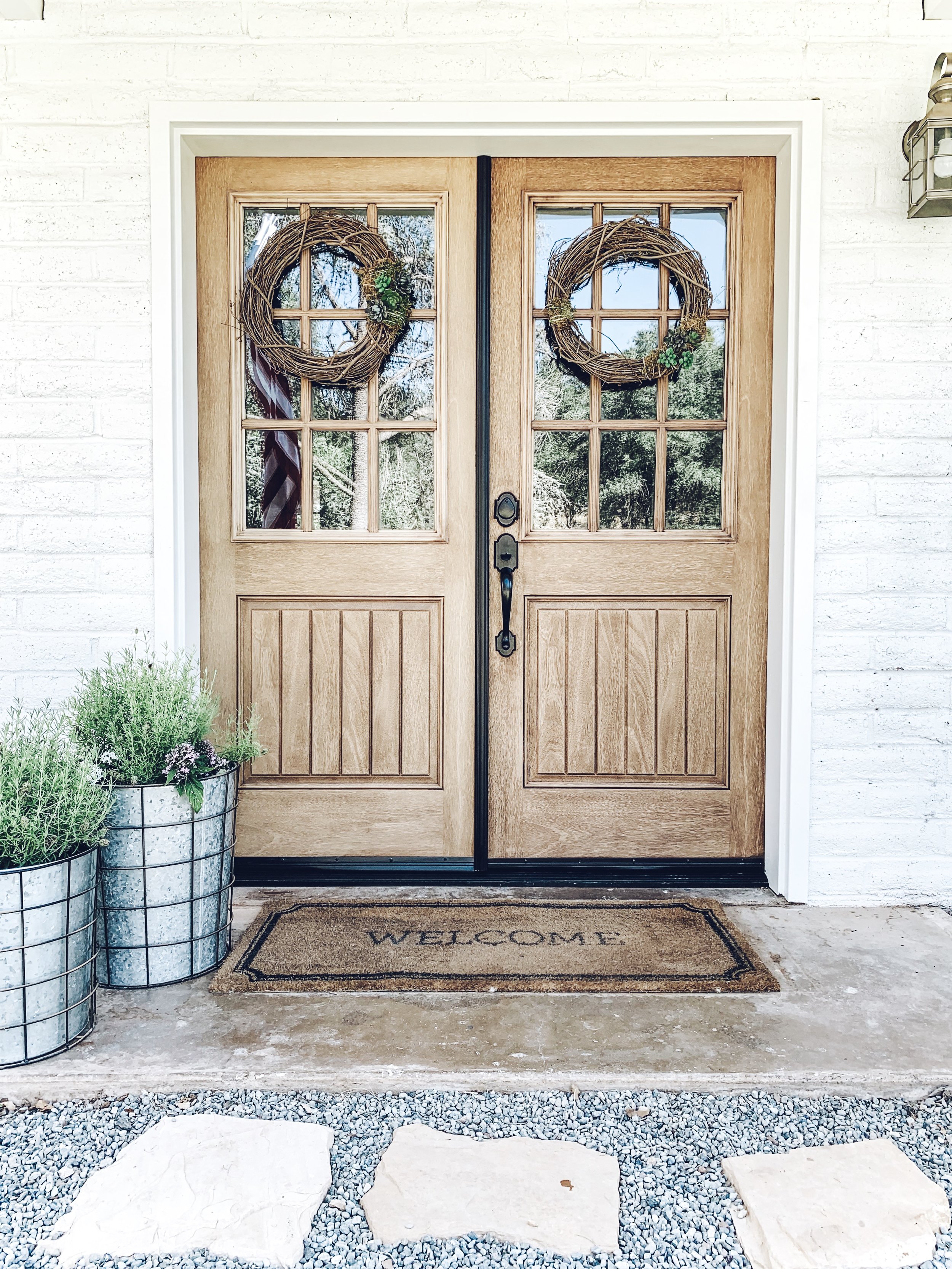Beautiful Homes of Instagram  Front door rugs, Entrance design