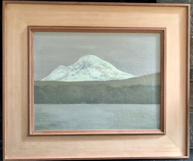"Mt. Rainier From Lake Washington, Grey Day"