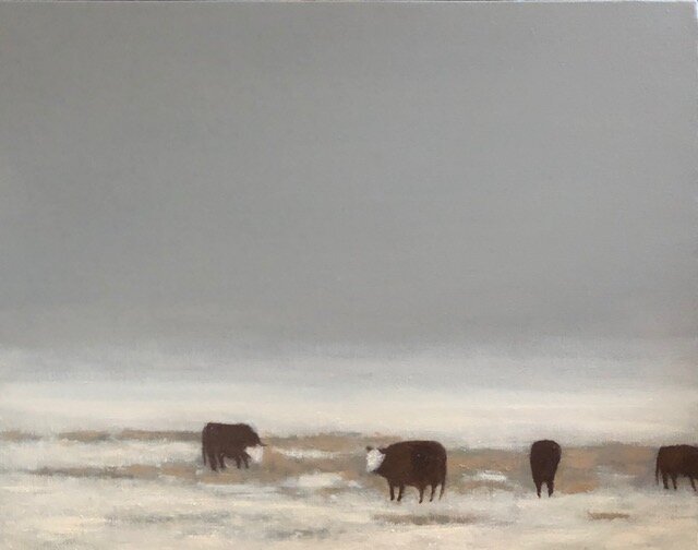 "Cows In Winter"