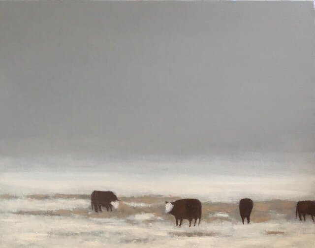 "Cows In Winter