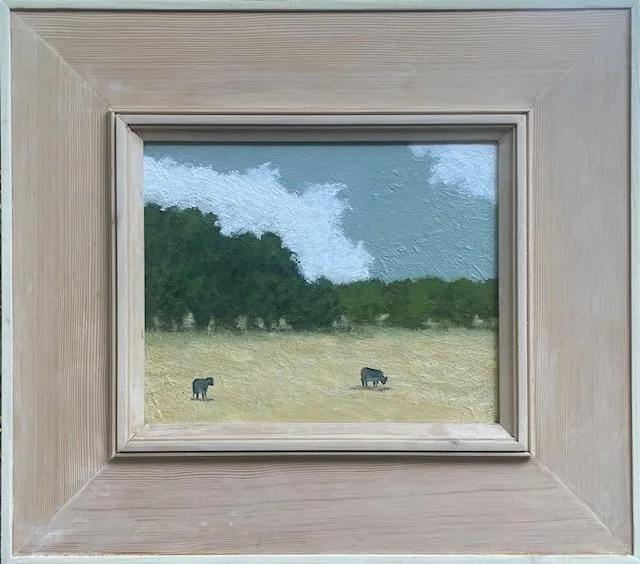 "Cow With Calf on County Road"