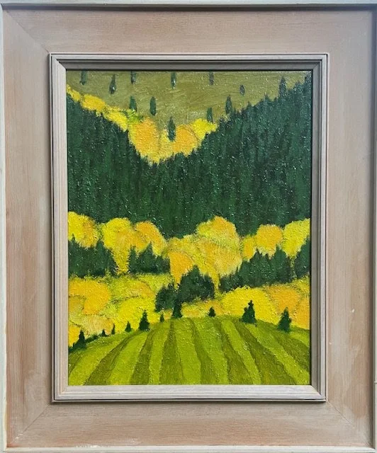 "Hayfields and Aspens, Momtana"