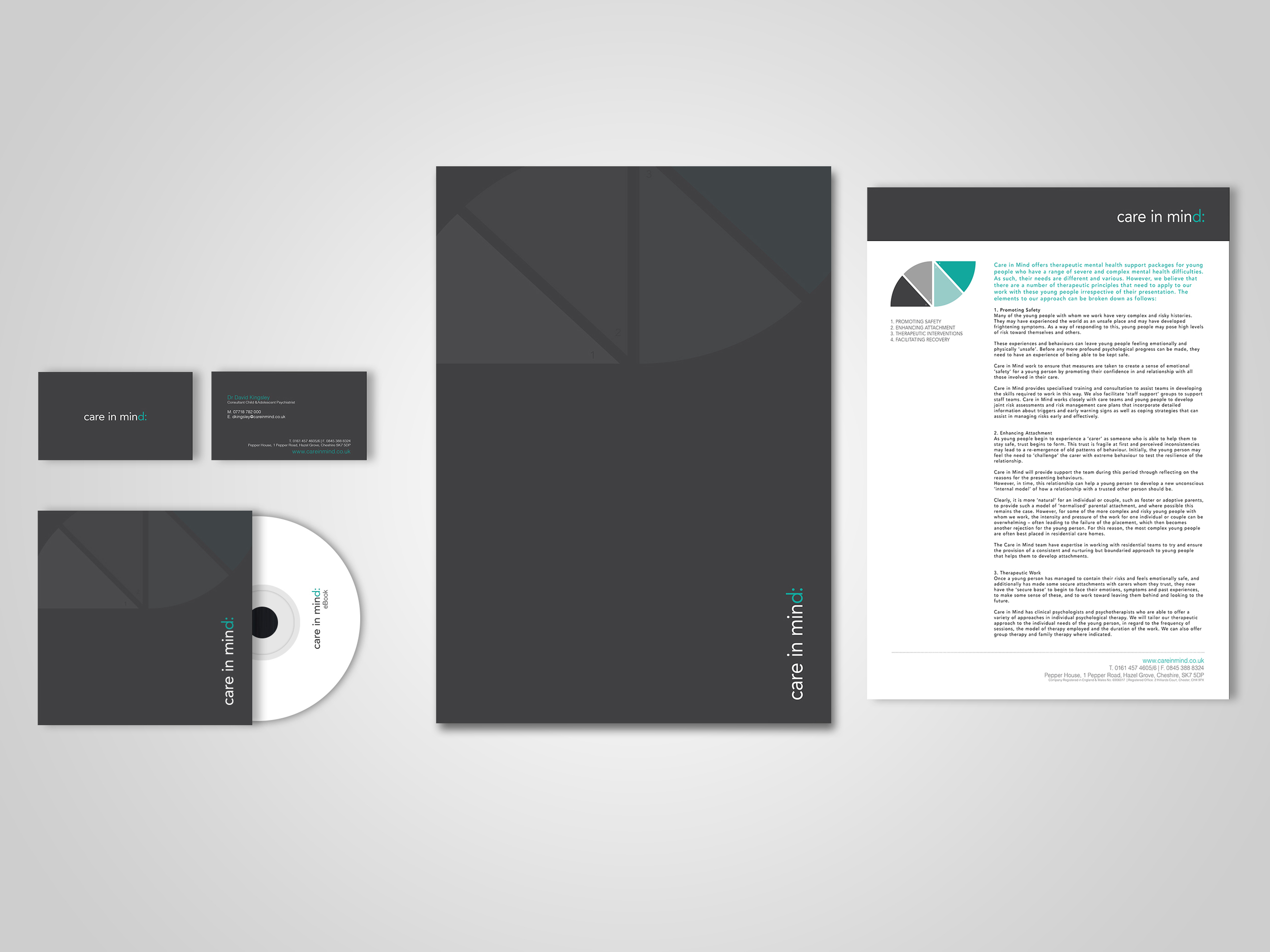 Stationery, e-book, corporate marketing materials