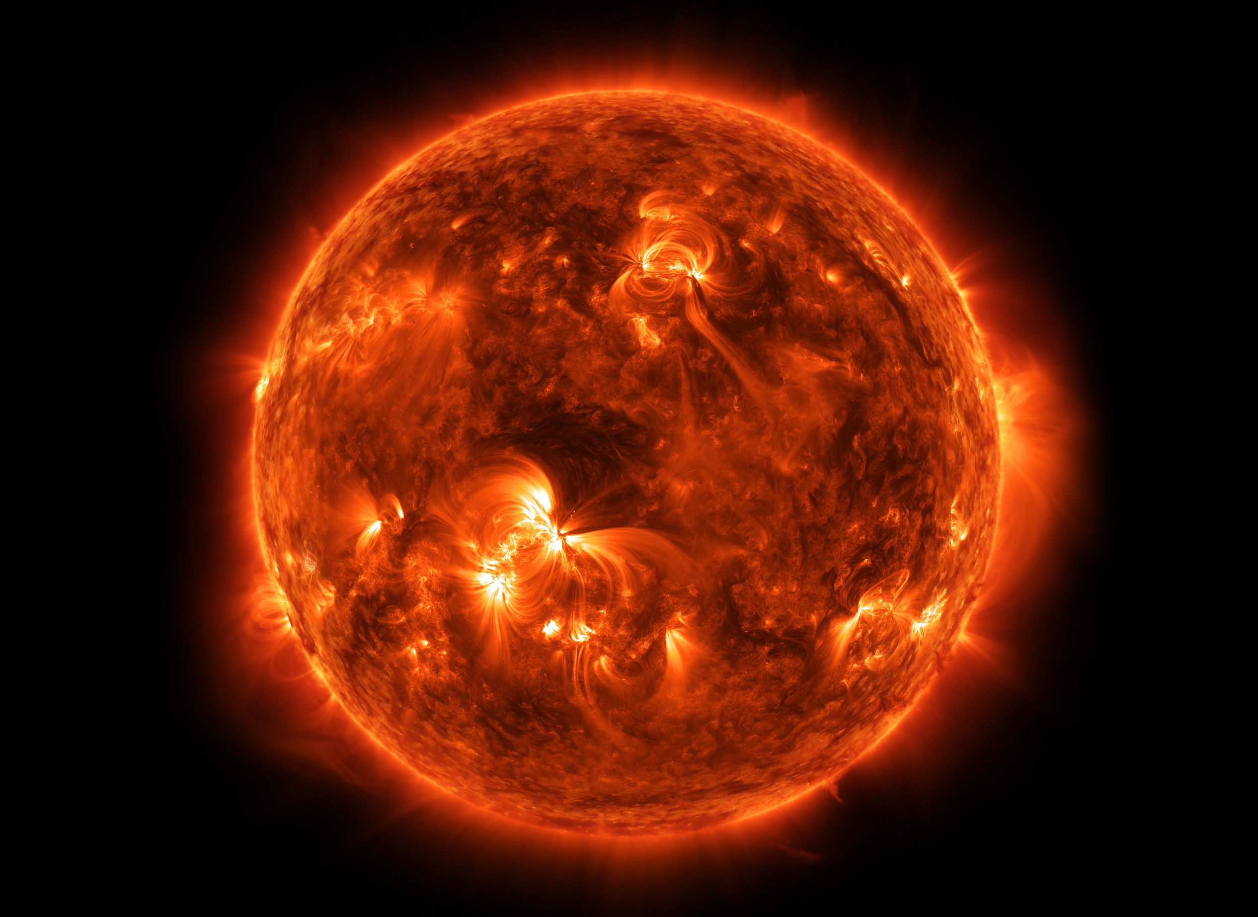 NASA infrared image of the Sun