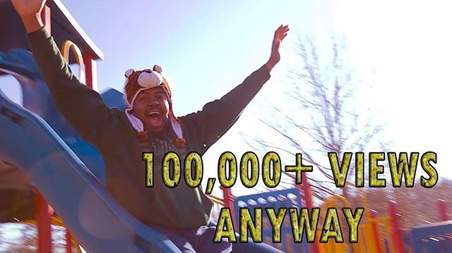 Today My New Music Video Hit 100,000 Views On YouTube!!!!Thank You Guys So Much For Watching! Also Big Shout Out's To @hazihakani On The Camera, We Have More New Music On The Way!!!