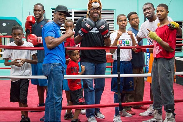 Throwback To Last Year In St. Thomas With @Juliusthechef1 And Legendary 3 Time World Champion Boxer Julian Jackson And The Future Virgin Islands Boxing Legends. Pre Order @Juliusthechef1 Caribbean Cookbook On @amazon At https://www.amazon.com/shop/dj