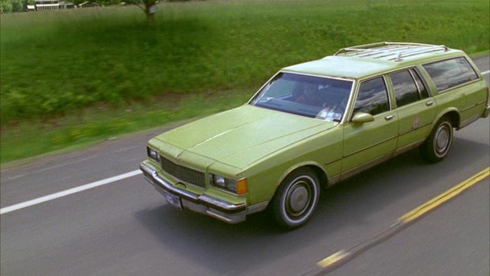 Green Chevy Caprice station wagon ( image source : IMDB page for Transamerica )