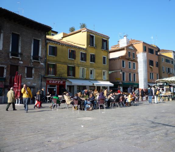 CAMPO SANTA MARGHERITA Lively atmosphere. Always crowded.