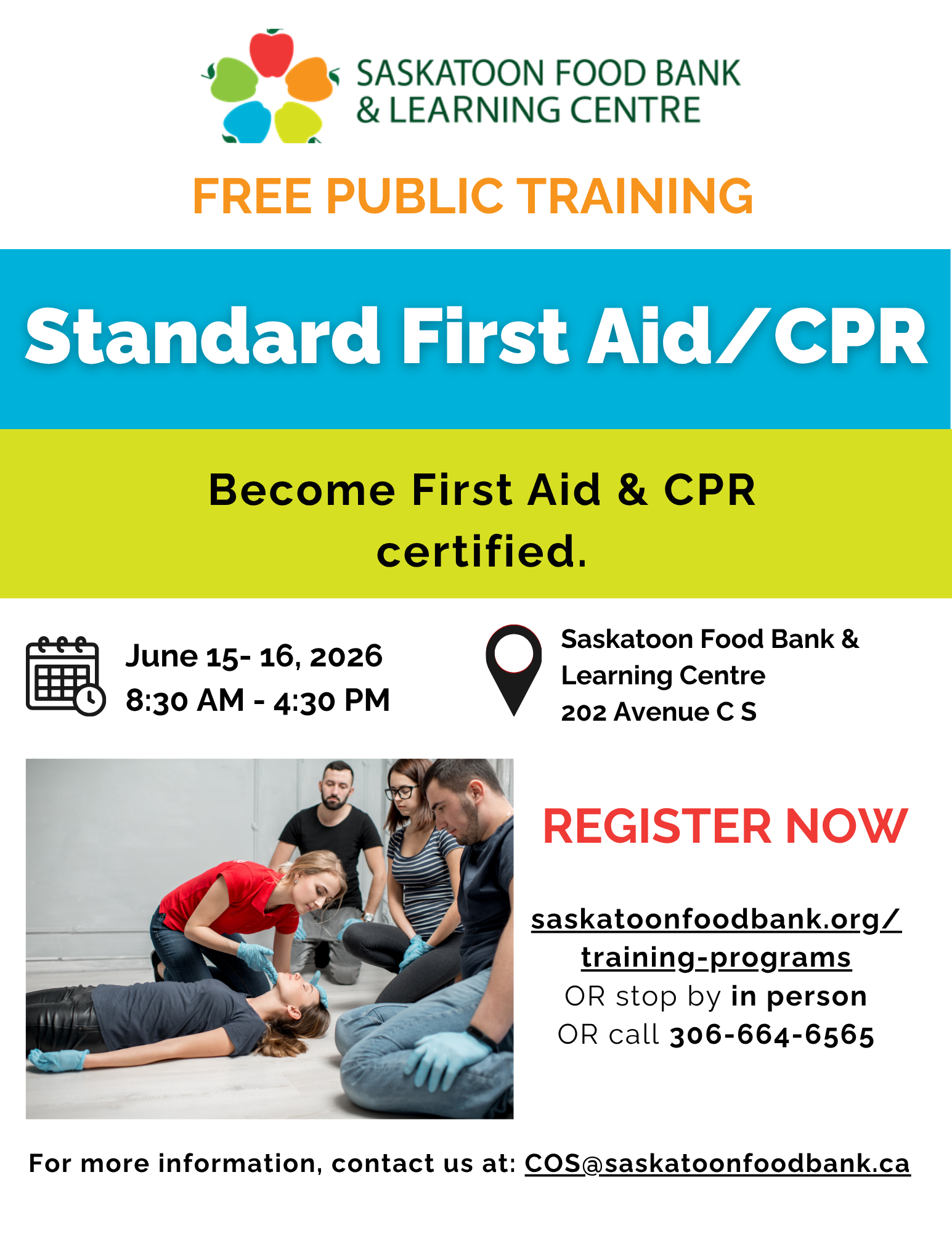 First Aid/CPR Certification (2-day training)
