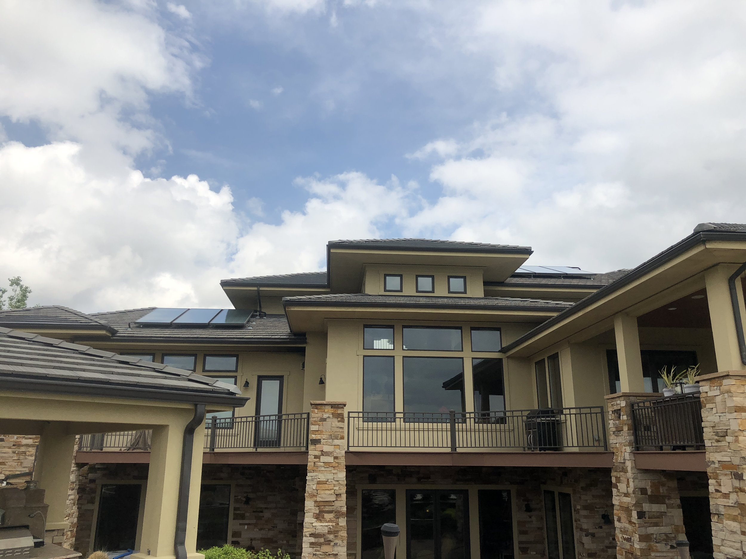 Flush mounted solar thermal system in Boulder, Colorado