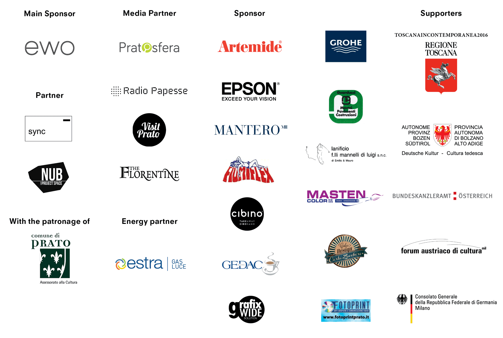 An incredible Thank You to our SPONSORS