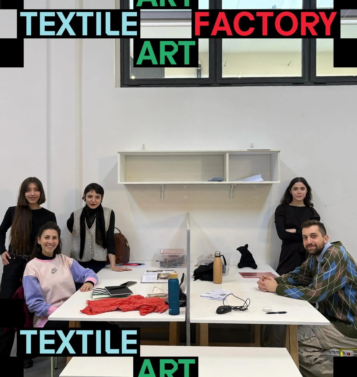 Textile Art Factory has officially started, and we are now entering the second week of the residency. The artists Lorena Bucur @lou.again.again, Linda Ann Cipriani @__lindaann__ , Nikola Filipovic  @niko_filipovic_ , @carmen.buonanno and curator Este