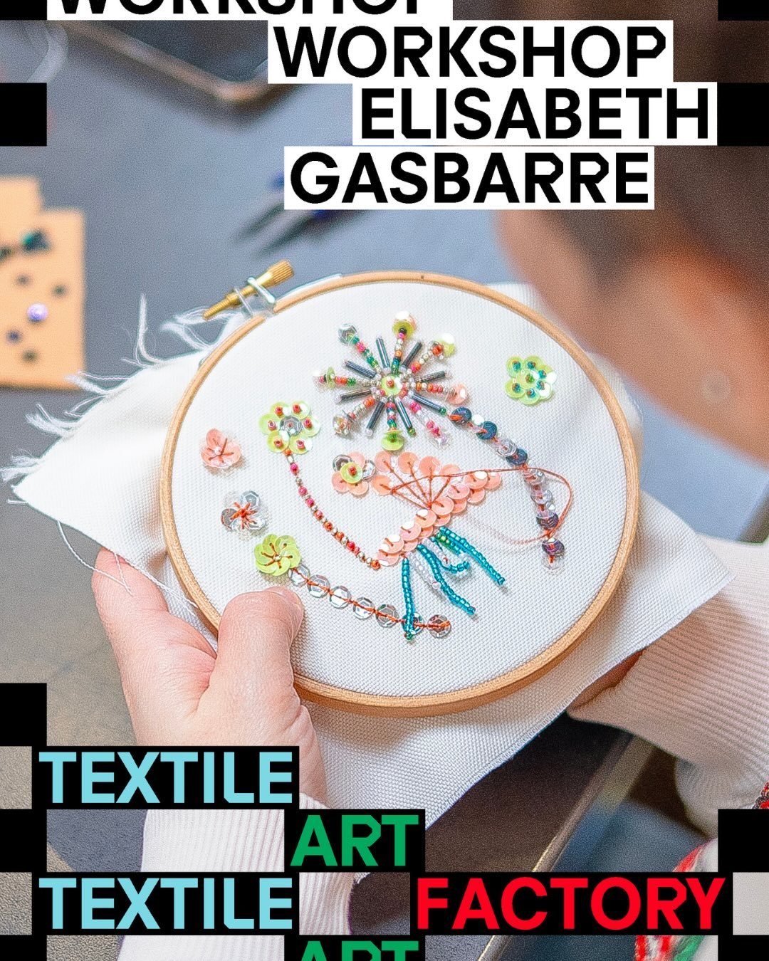 Over the past days, the participants of Textile Art Factory &mdash; the FSE+ programme led by @lottozero &mdash; had the chance to work with Elisabeth Gasbarre @elisabethgasbarrebroderie , a leading expert in haute couture hand embroidery from Lyon.

