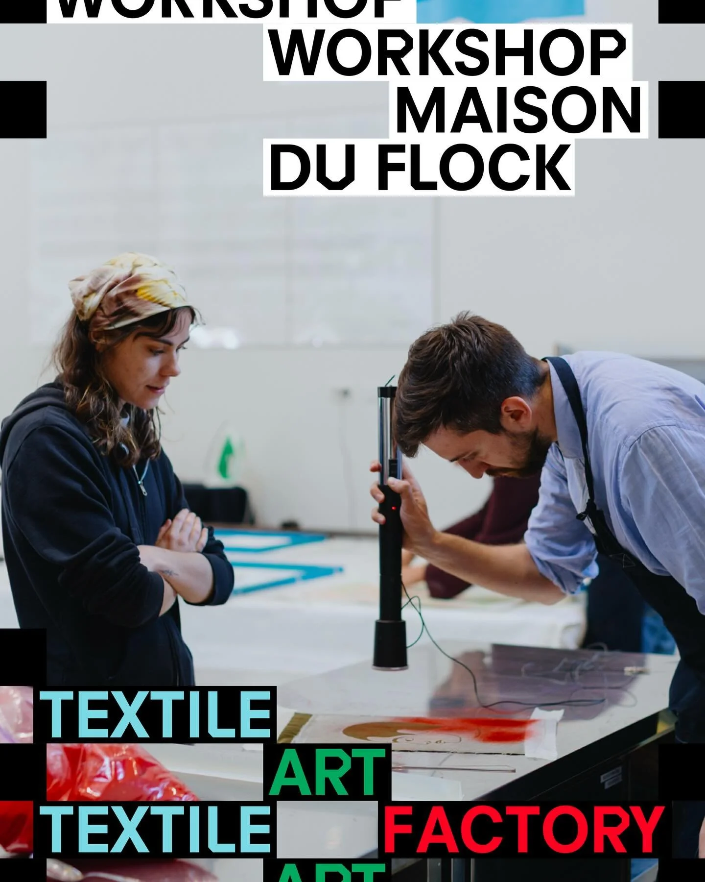 We continue our spring season of incredible intensive workshops for our Textile Art Factory residency program, held by some very special guests!

This time, we had the honor of inviting the sublime @maison_du_flock , a Haute Couture textile design an