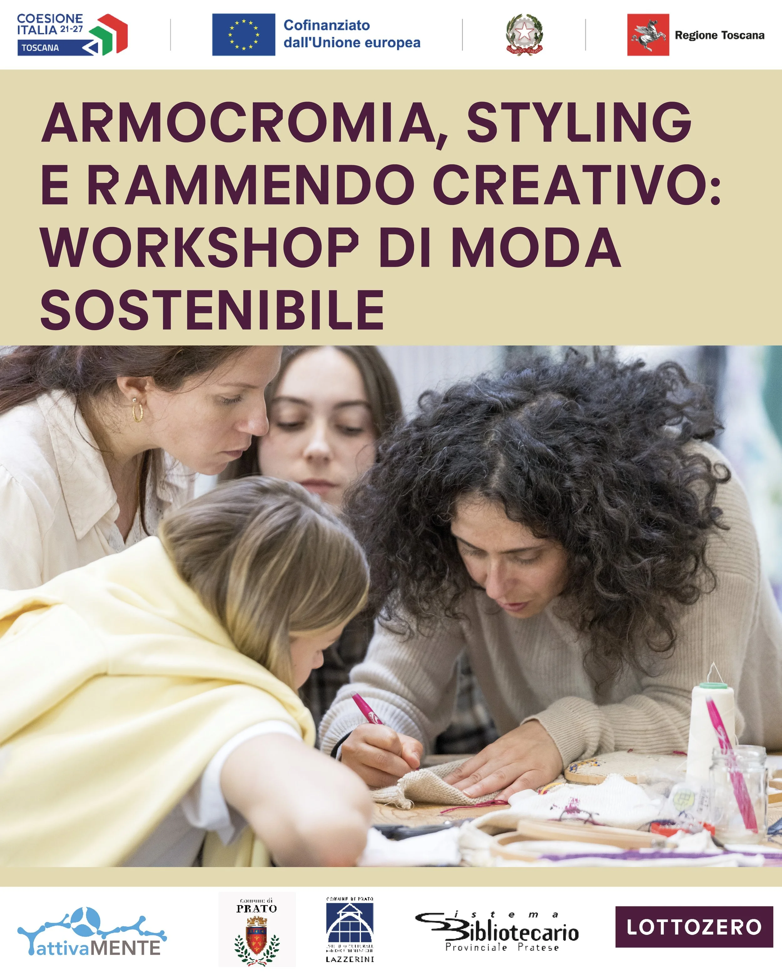 Armocromia, Styling e Rammendo creativo. Workshop di moda sostenibile