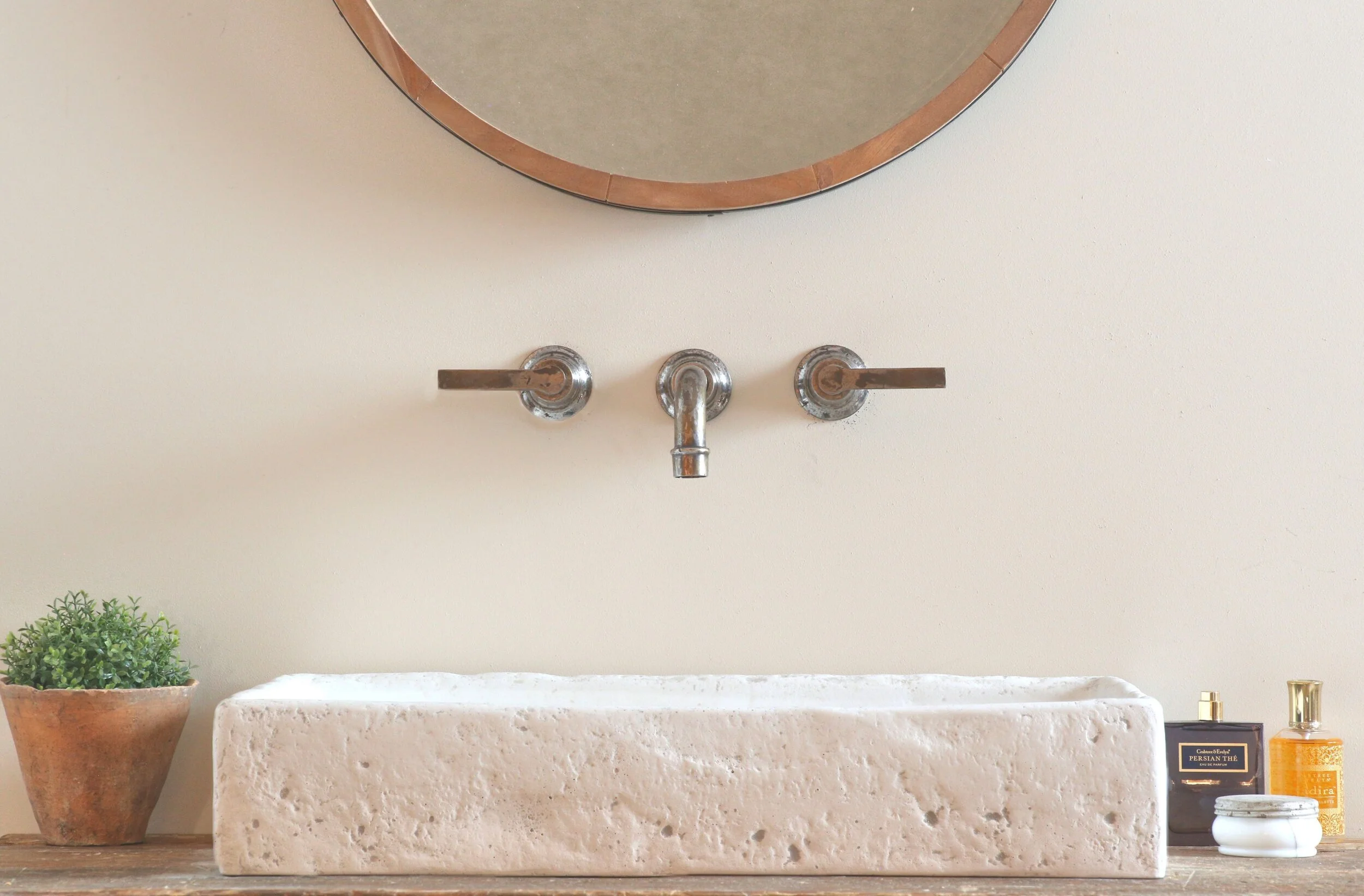 S110 Lauren Liess White Trough Sink