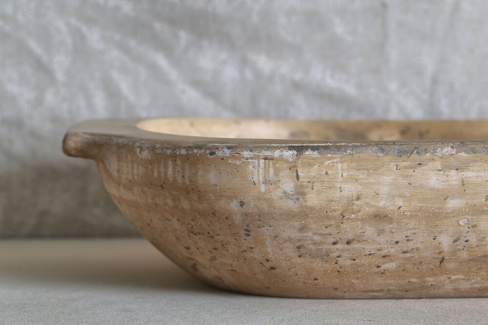 Antique Maple Stone Dough Bowl Sink — Atmosphyre