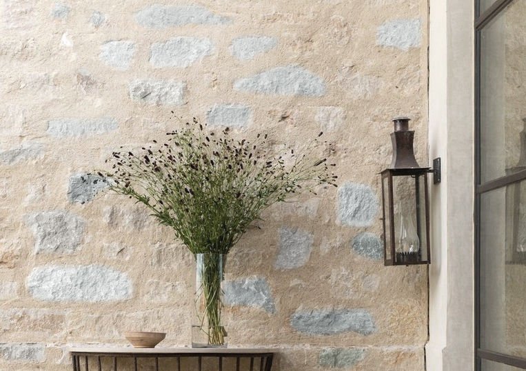 English Gray Stone Wall Panel 7 sf Crate