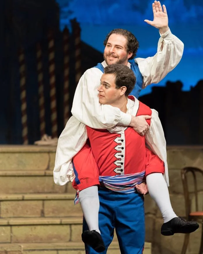 with Samuel Rabinowitz, The Gondoliers, Lamplighter’s Music Theatre, 2018