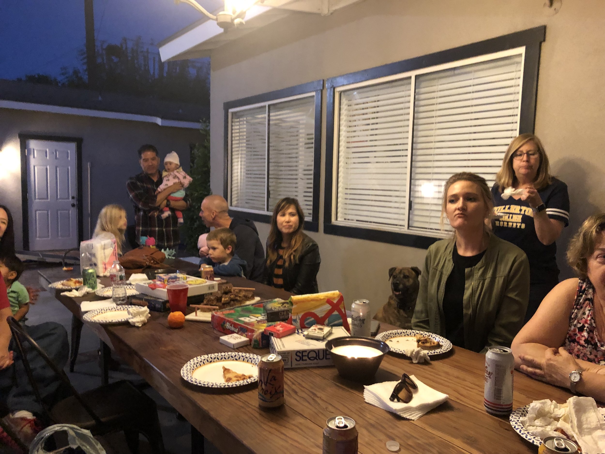 A full table of families and community