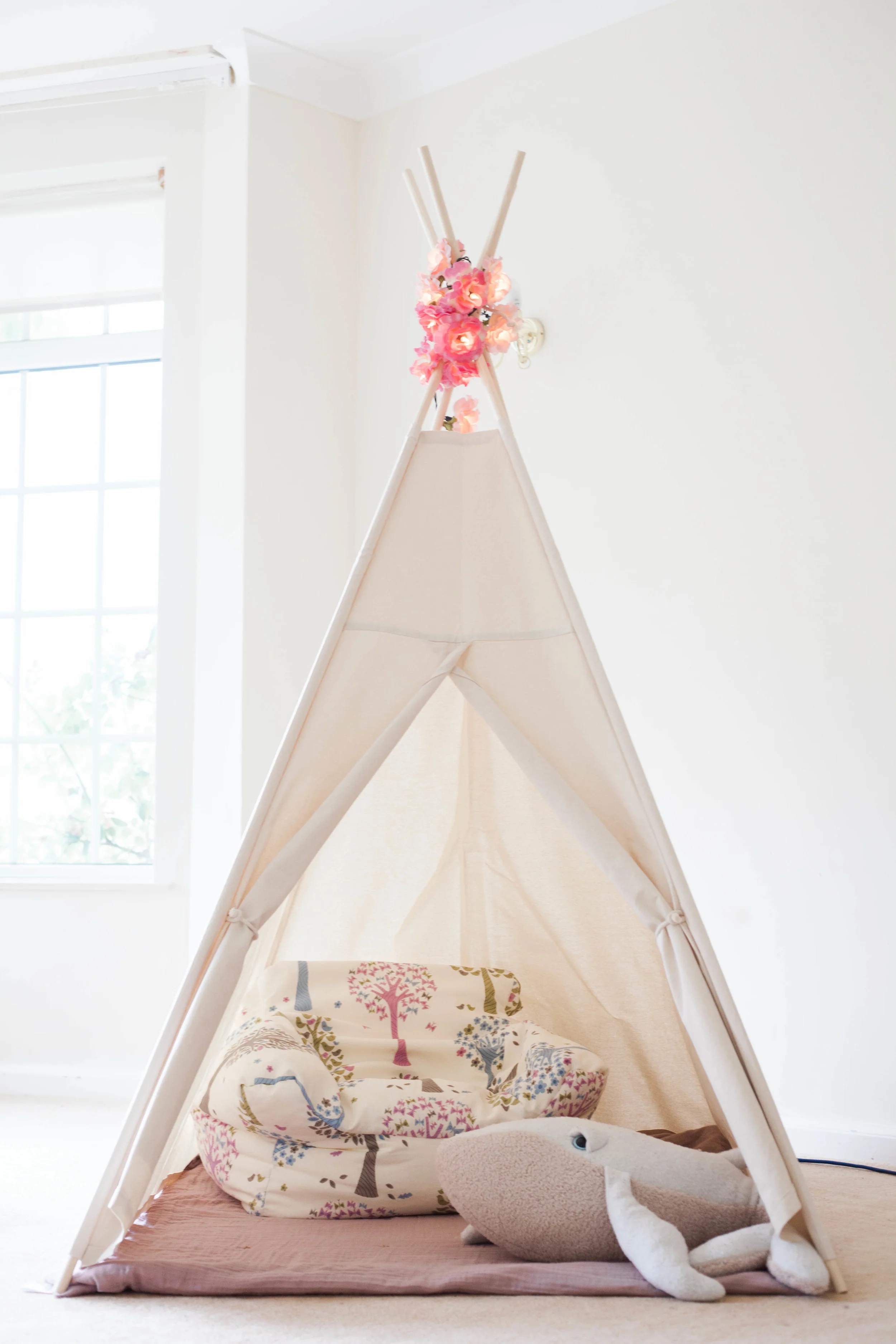 Cotton canvas teepee from LittleMe Teepee.