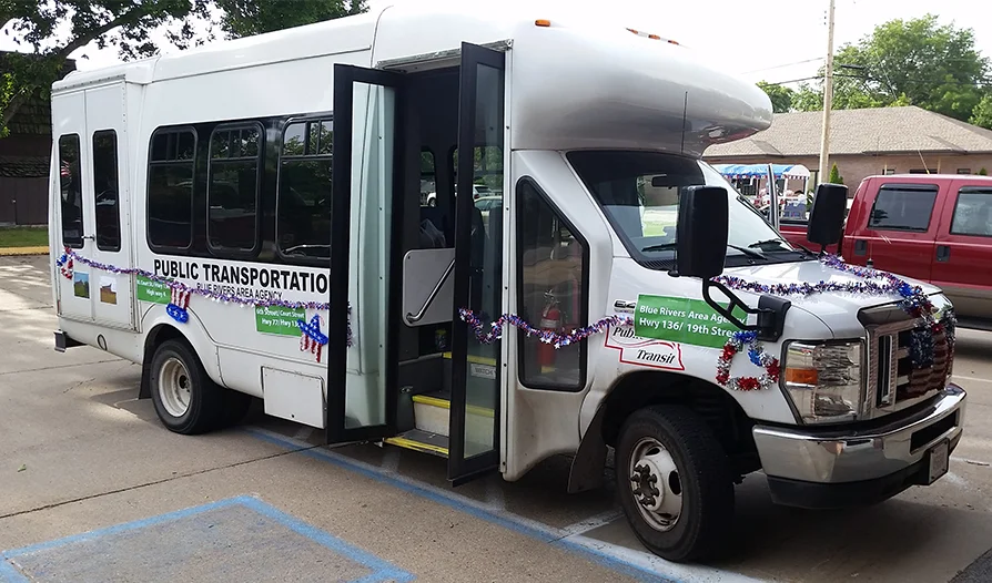 The decorated bus for the 2016 Homestead days parade.