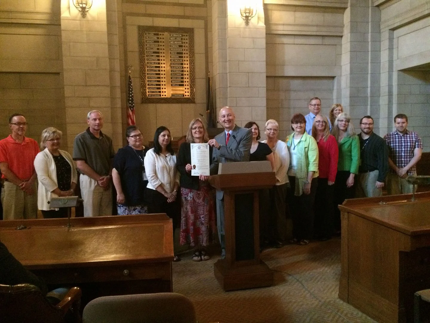 Governor Ricketts proclaimed May as Older Americans Month in Nebraska.