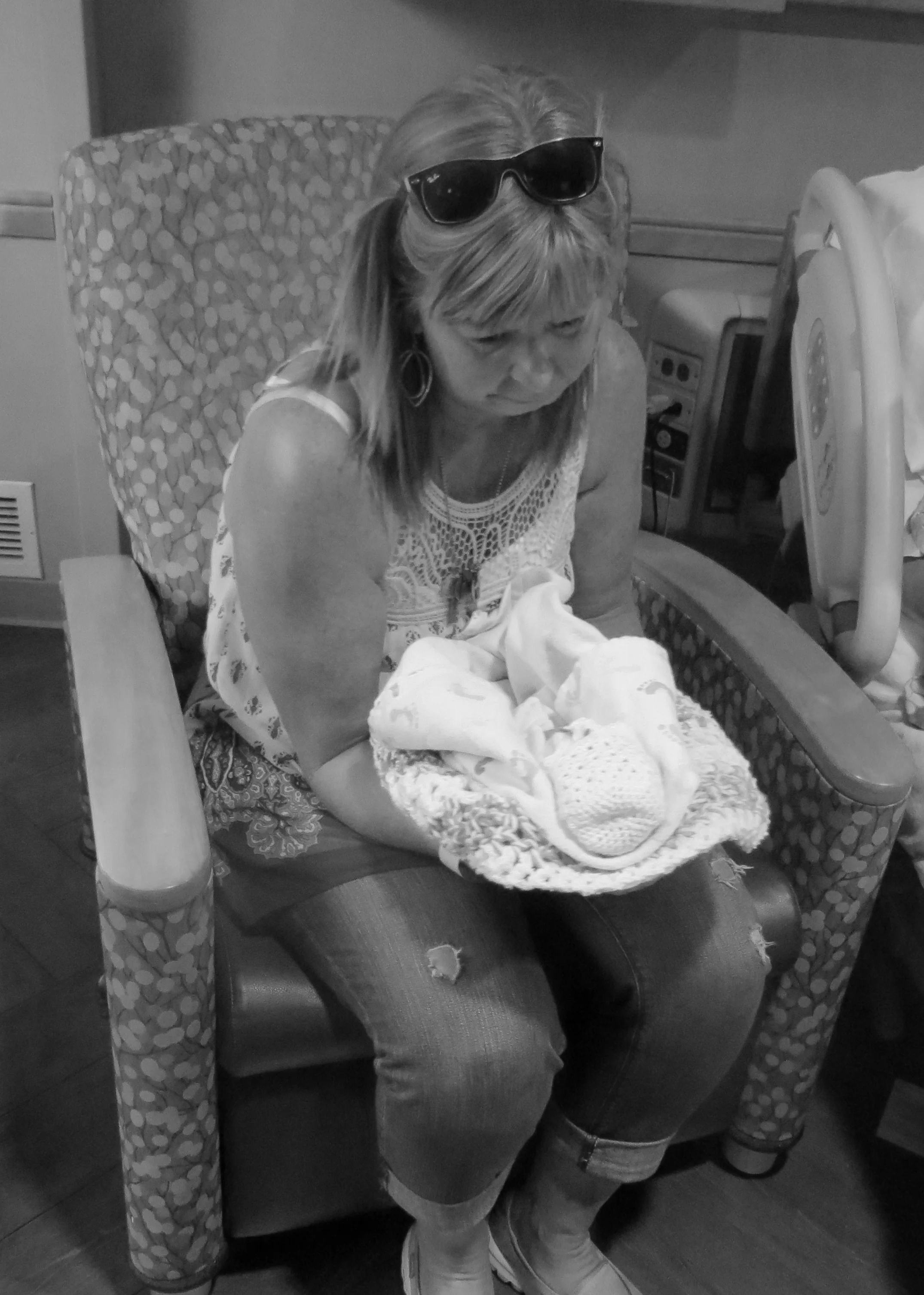 Aliza with her Grandma Potgeter.